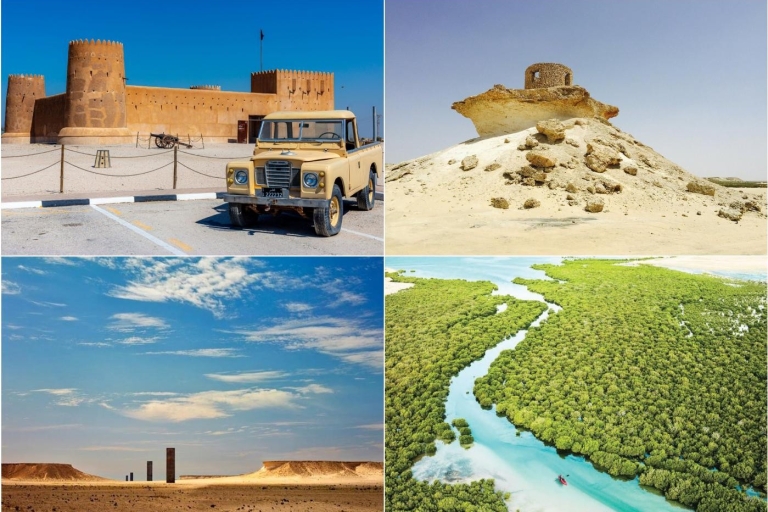 Dagvullende tour naar het noorden en westen van Qatar met ophaalservice vanuit Doha