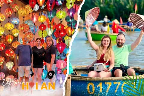 Da Nang : Forêt de cocotiers et ville de Hoi An avec lâcher de lanternes