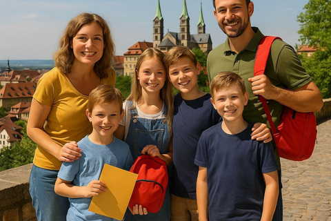 Tour enigmistico per bambini con zaino enigmistico Bamberg: il Sams