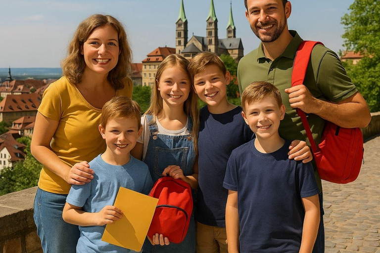 Tour enigmistico per bambini con zaino enigmistico Bamberg: il Sams