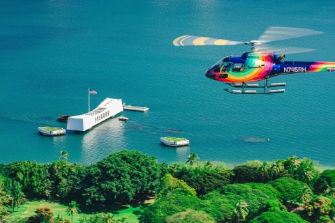 Oahu: helikoptervlucht met deuren aan of uitDeuren uit gedeelde tour