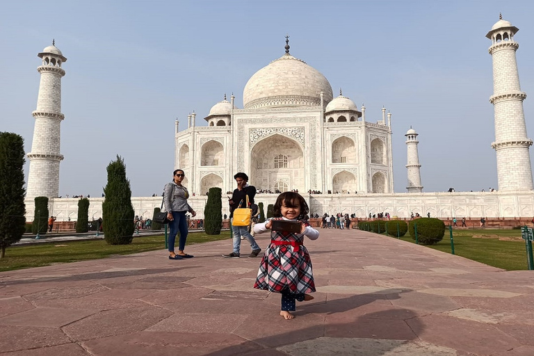 Au départ de Delhi : visite guidée d'une journée du Fort et du Taj Mahal