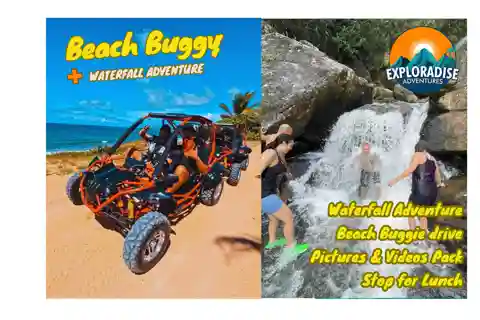 San Juan: Det förtrollade vattenfallet Yunque och äventyr med strandbuggy