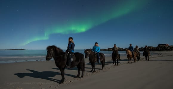 Northern light on horseback