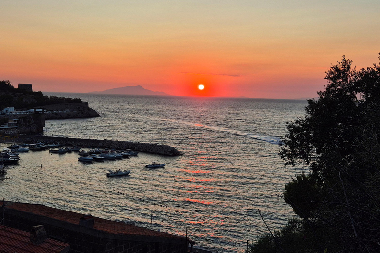 Positano at sunset: boat tour from Sorrento