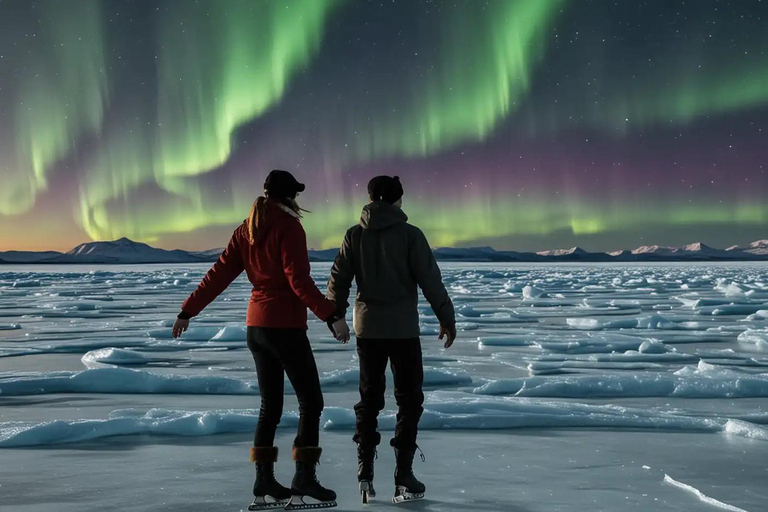 Rovaniemi: Aurora Ice Skating Tour