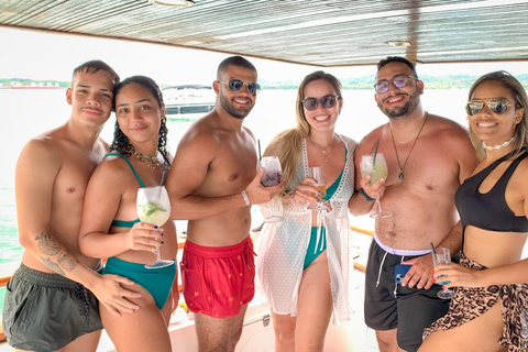 Salvador - BA: Bootsfahrt mit Gastronomie, Geschichte und Luxus auf See!Reiseroute Salvador - BA - 72 Stunden im Voraus buchen