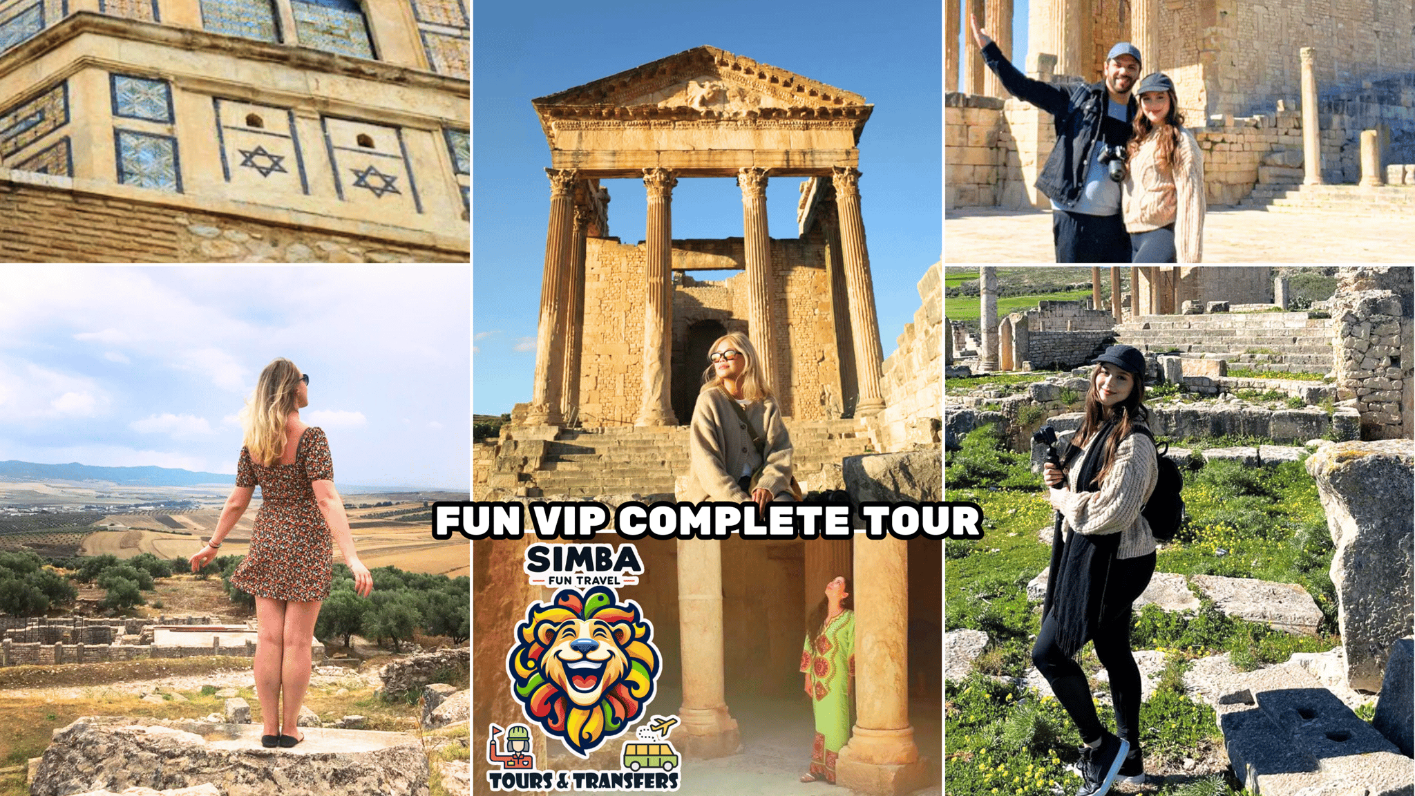 Coole VIP-Tagestour: Dougga, Bulla Regia & Testour (Abholung für alle)