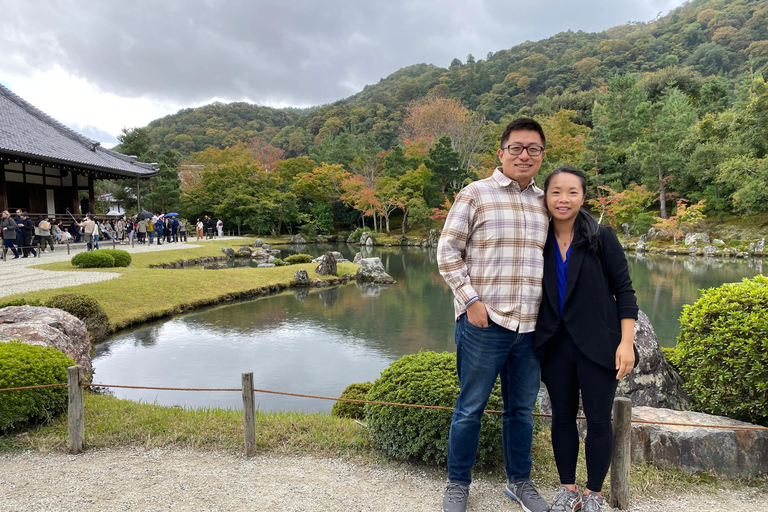 Kyoto: Floresta de Bambu à Tarde e Passeio de Bicicleta no Parque dos Macacos