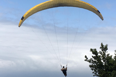 First time / Tandem paragliding flight in Saint Florent Paragliding tandem flight in Saint Florent