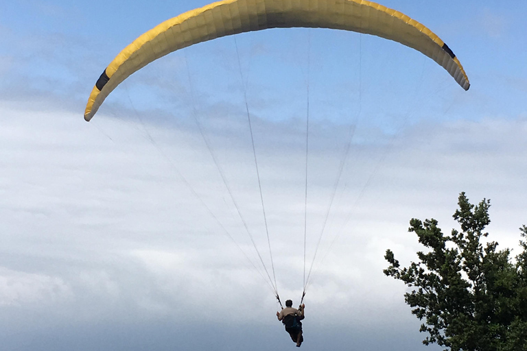 First time / Tandem paragliding flight in Saint Florent Paragliding tandem flight in Saint Florent