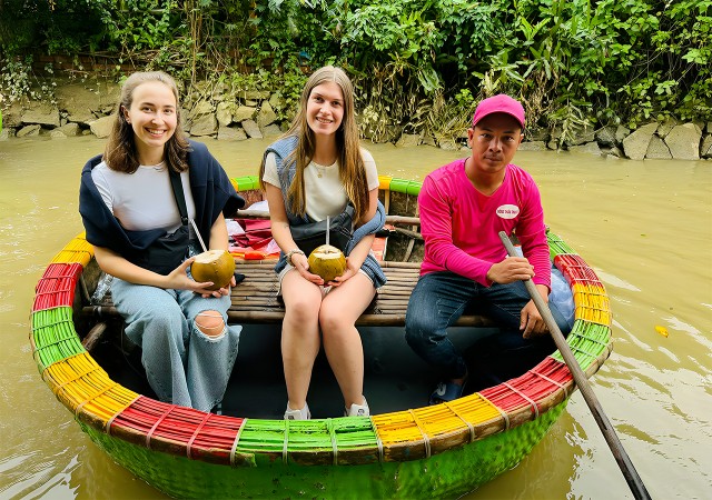 Visit Hoi An Basket Boat Ride in Water Coconut Forest in Hoi An