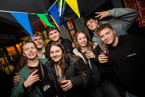 Prague: Pub Crawl with Karlovy Lazne Entry and shots