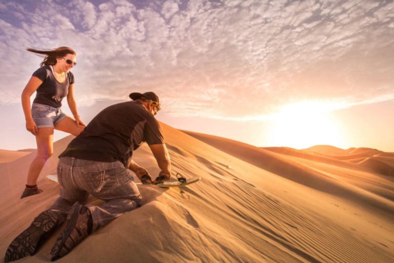 Ica: Sandboarding or sand skiing in the Ica desert