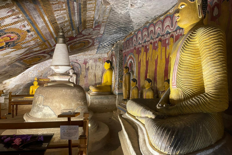 Kandy: Sigiriya Rock Fortress & Dambulla Cave Temple Tour