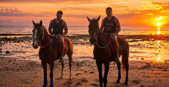 Krabi: Relaxing Horse Ride Along Klong Muang Beach