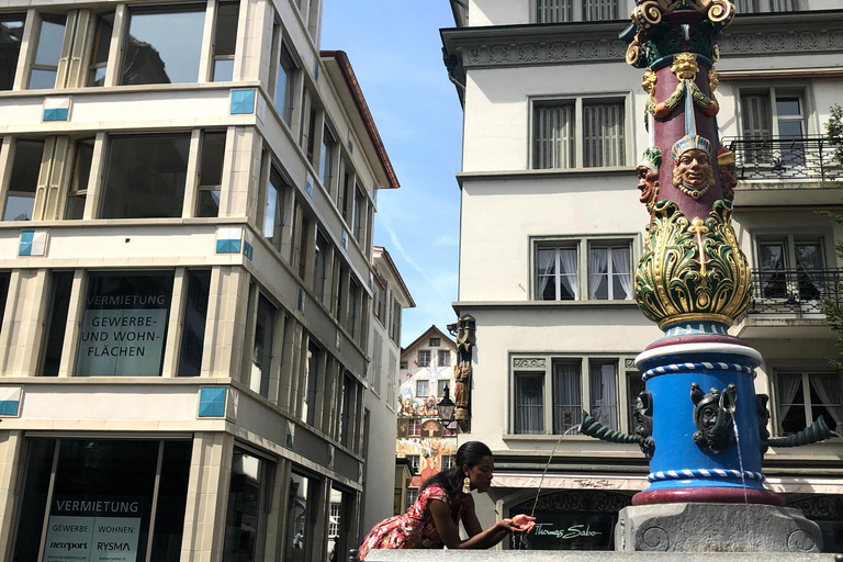 Lucerne: Private Walking Tour with Wine Tasting