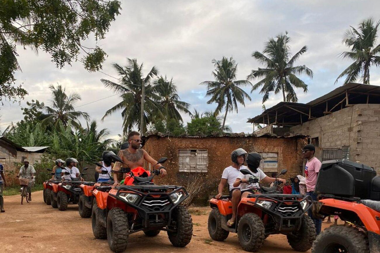 4h quad tours in Nungwi and Kendwa along coastal paths and through villages