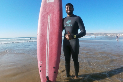 2 hours surf lessons in agadir