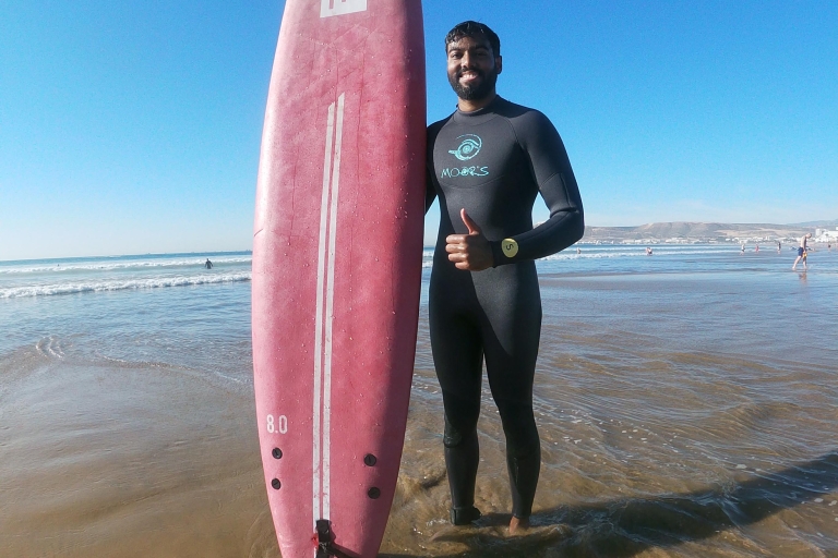 2 hours surf lessons in agadir