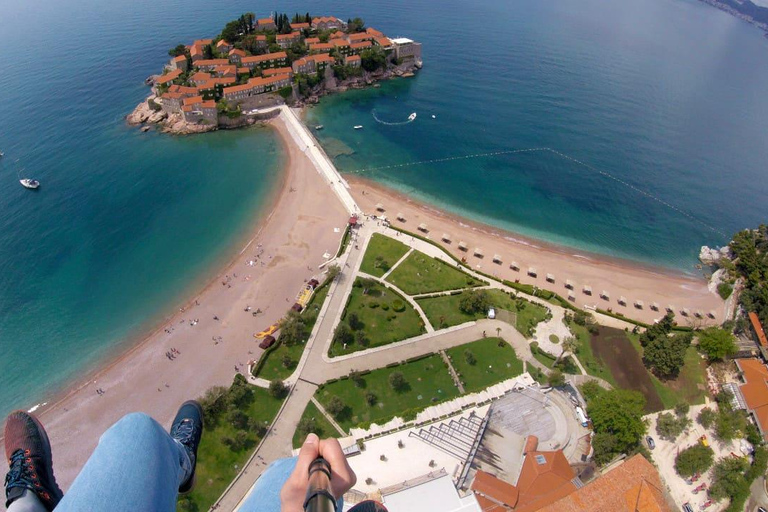 Paralotniarstwo Czarnogóra: Wycieczka lotnicza Sveti Stefan