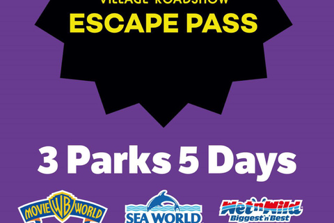 Gold Coast: Movie World, Sea World, &amp; Wet’n’Wild 5-Day Pass