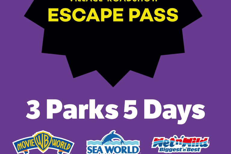 Goldküste: Movie World, Sea World, &amp; Wet&#039;n&#039;Wild 5-Tages-Pass