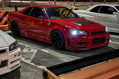 【R34】Tokyo：Private Daikoku tour in Modified R34 Midnight Umihotaru Tour