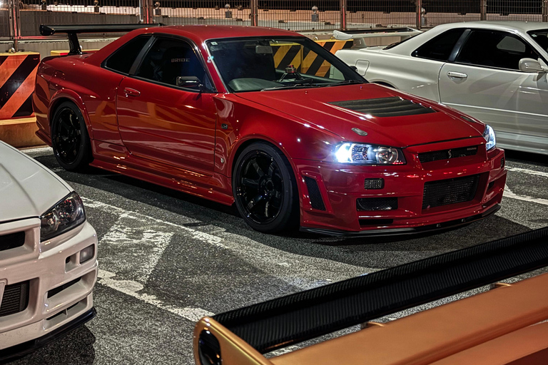 【R34】Tokyo：Private Daikoku tour in Modified R34 Midnight Umihotaru Tour