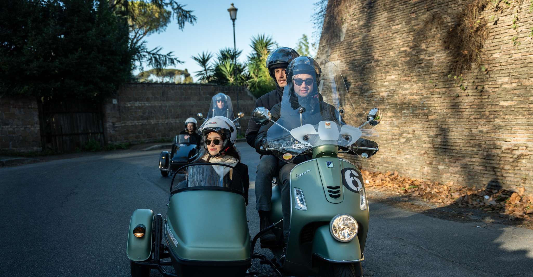 Rome: Evening Vespa Sidecar City Tour