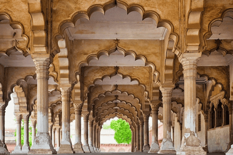 Desde Delhi: Visita al Taj Mahal y Agra en el tren expreso GatimaanTren de 1ª clase con coche, guía, entradas y almuerzo