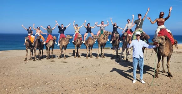Tangier: sunset, tea, camel ride, Cape Spartel and caves.