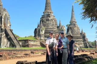 Von Bangkok aus: Privater Tagestour zum schwimmenden Markt und Ayutthaya