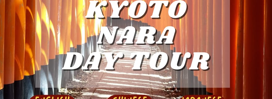 Depuis Osaka/Kyoto : visite d'Arashiyama, du parc de Nara et du sanctuaire Fushimi.