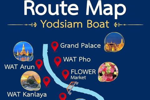 Bangkok : Croisière touristique Yodsiam : collations et bière à volonté