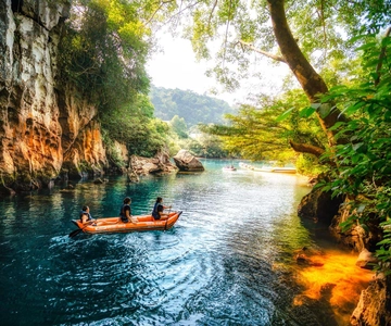 From Hue: Paradise Cave and Dark Cave Day Tour