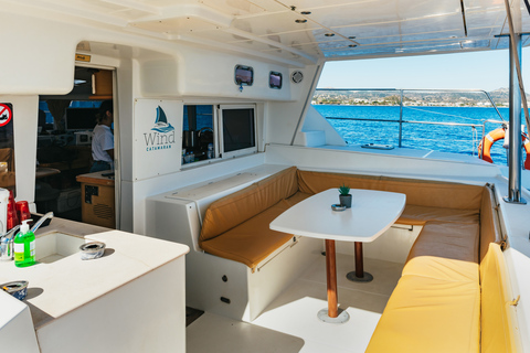 Rhodos: Premium catamaran-dagcruise met lunch en drankjes