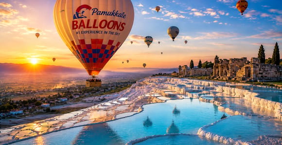 Antalya/Side: Pamukkale Hot Air Balloon Ride w/Lunch