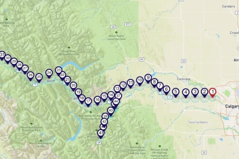 Calgary do Lake Louise: samodzielna wycieczka audio z przewodnikiem