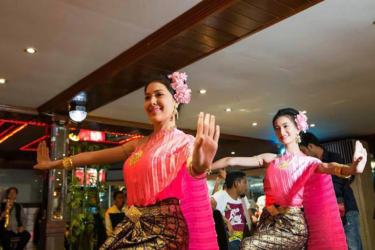 Bangkok: Cruzeiro com jantar no White Orchid Chao Phraya com cerveja grátisPartida de Iconsiam