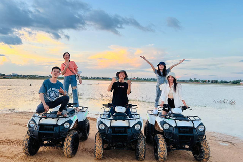 Phnom Penh: Sunset Quad Bike Tour with Hotel Pickup