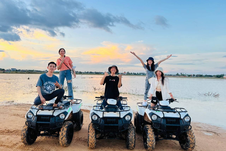 Phnom Penh: Sunset Quad Bike Tour with Hotel Pickup