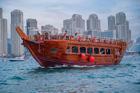 Dubai Creek Dhow Cruise with Unlimited Freshly Baked Pizza