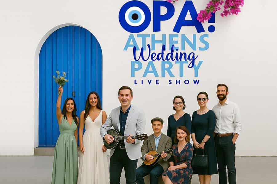 OPA! Athener Hochzeitsfeier – Live-Show ESSEN & GETRÄNKE. Foto: GetYourGuide