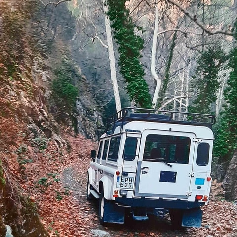 Paphos Cyprus Troodos Jeepsafari in het Engels ook in het Frans