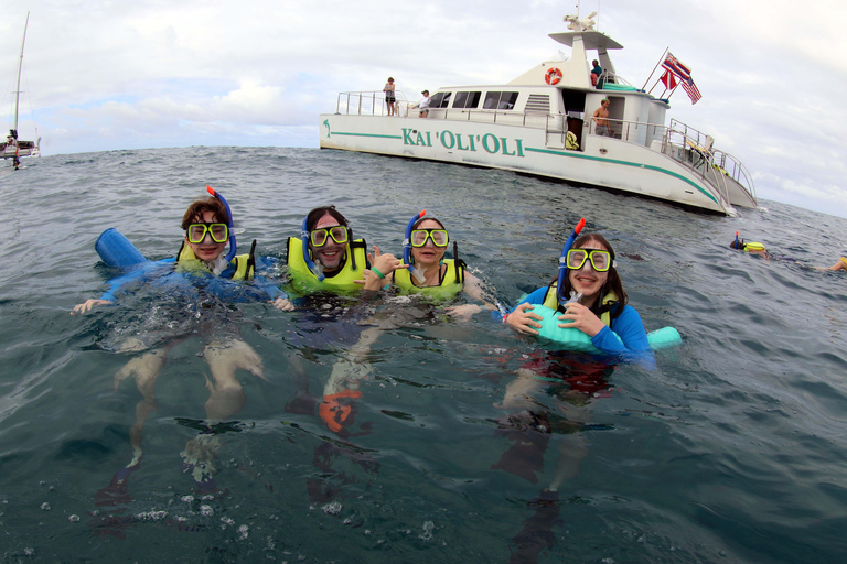 Oahu: Snorkeling & Dolphin Watch Cruise with Hawaiian Buffet Private: All-Inclusive Sunset Snorkel Cruise with Hot Buffet