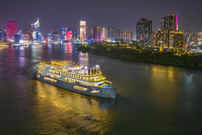Dinner On The Luxury Cruise On Saigon River–A Romantic Night Dinner On Cruise Without Pick-up & Shared Table