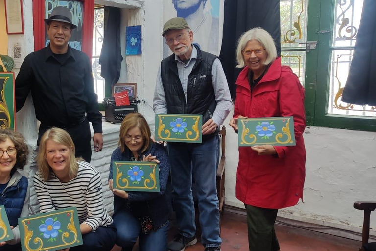 Lezione d&#039;arte di Fileteado in piccoli gruppi e tour a piedi di San Telmo