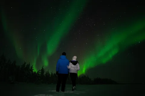 Paseo en trineo tirado por renos Northern Lights