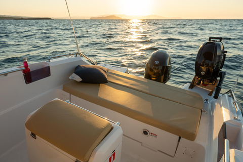 Chania City: No-License, Self-Drive Premium Boat Rental